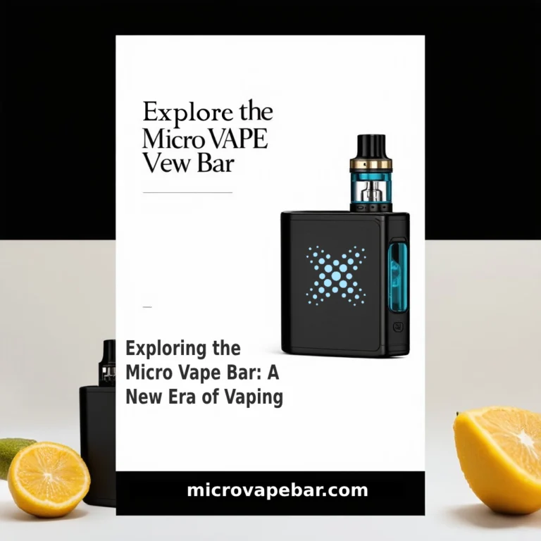 Exploring the Micro Vape Bar: A New Era of Vaping